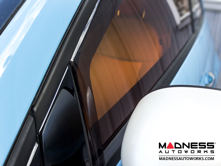 FIAT 500 Side Window Air Deflectors "mini" Fiat 500 Forum